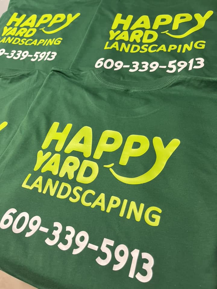 happy yard landscaping Playeras con mi logo en new jersey