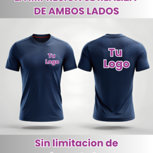 Playera con logo impreso de ambos lados