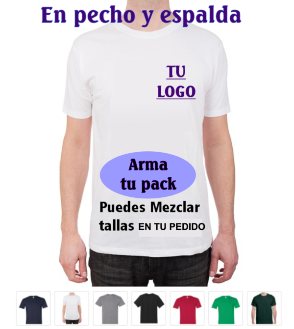 playera con logo de ambos lados